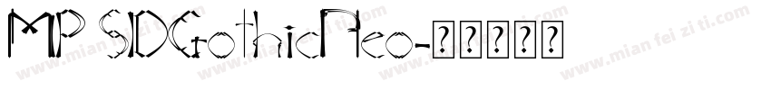 MP SDGothicNeo字体转换